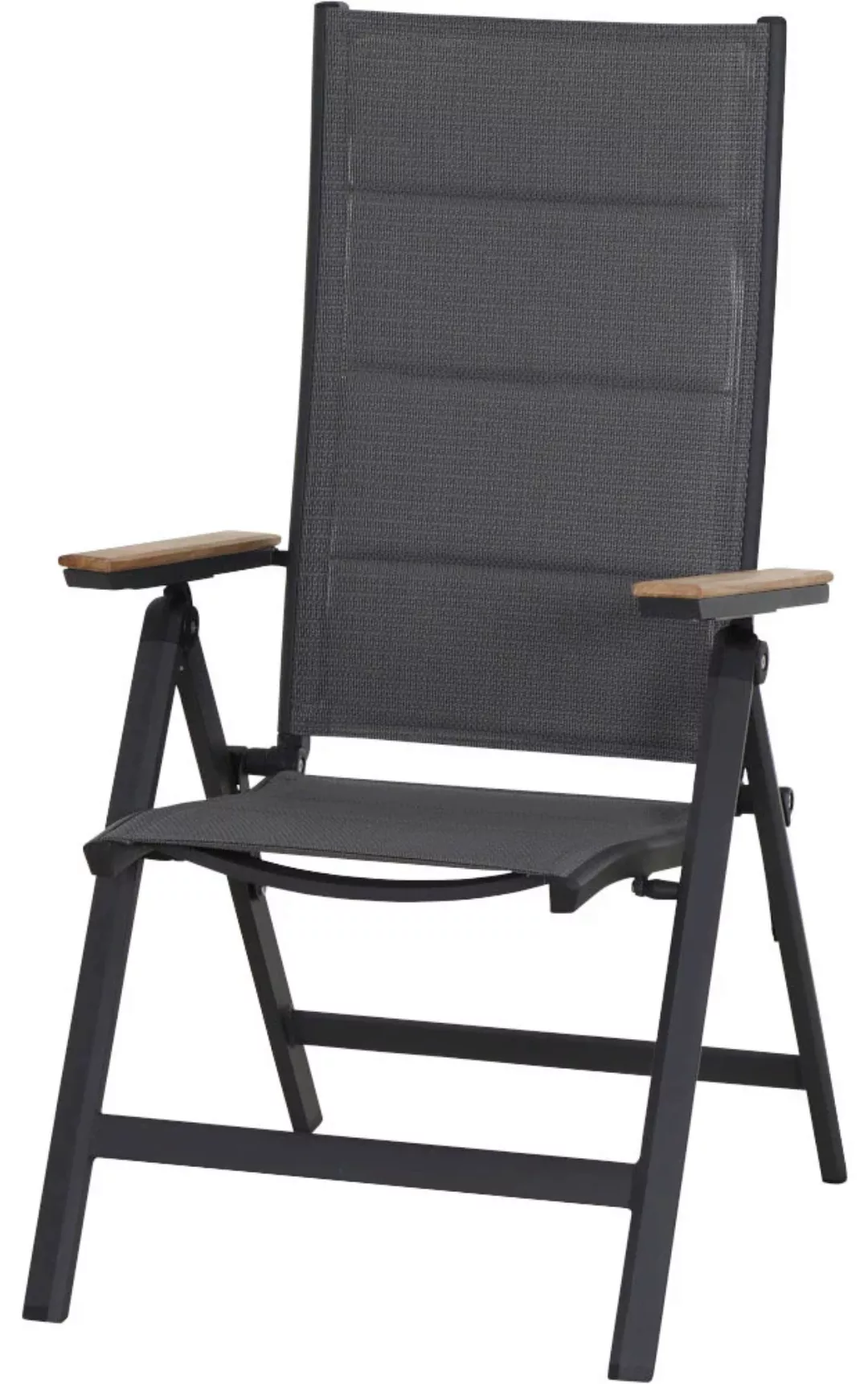 Siena Garden Klappsessel Tesor 68 cm x 59 cm x 110 cm Matt-Anthrazit günstig online kaufen