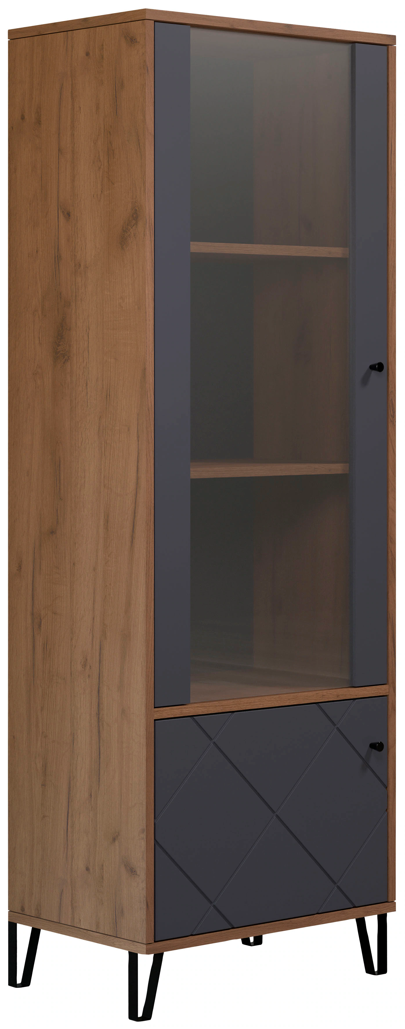Places of Style Vitrine "Molveno", (1 St.), Standvitrine mit 2 Türen - (B/T günstig online kaufen