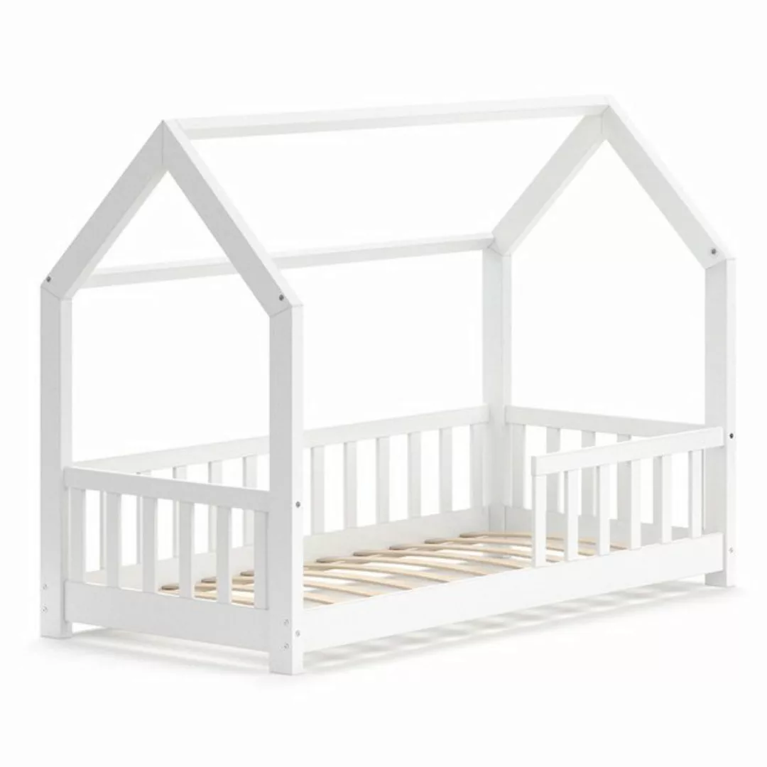 VitaliSpa® Hausbett Kinderbett Spielbett Wiki 80x160cm Weiß günstig online kaufen