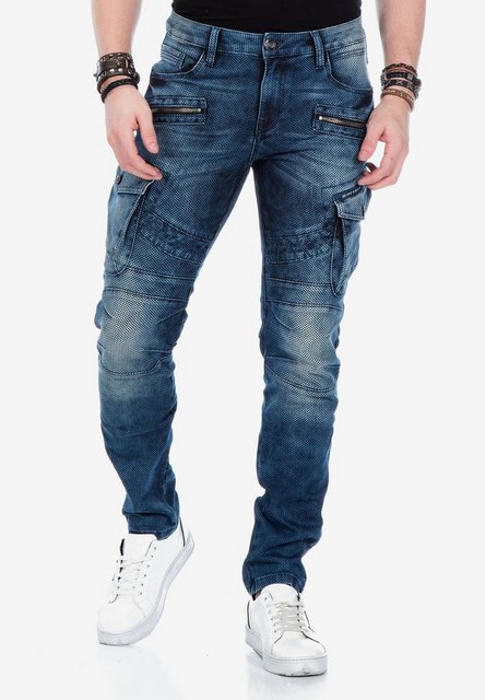 Cipo & Baxx Bequeme Jeans mit coolen Applikationen günstig online kaufen