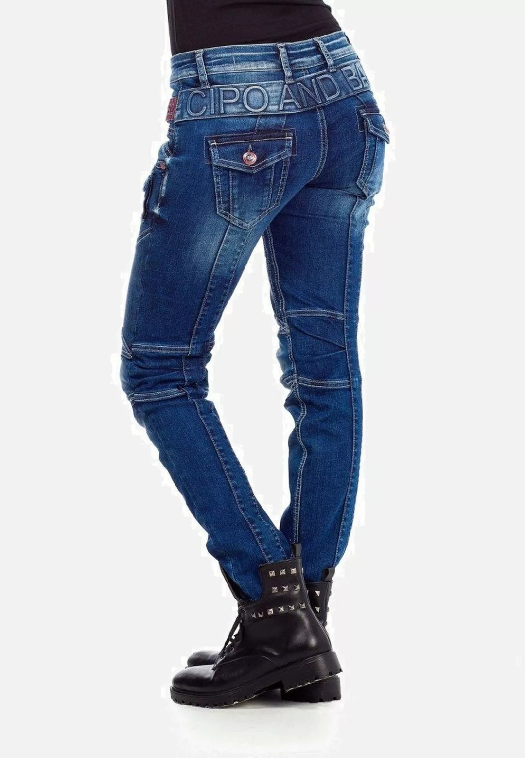 Cipo & Baxx Slim-fit-Jeans "Jeans", mit modischen Ziernähten, WD358 günstig online kaufen