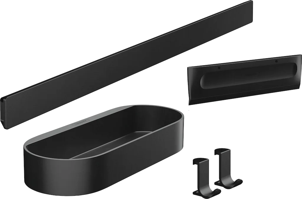 hansgrohe Badaccessoire-Set, 4-teilig, mattschwarz günstig online kaufen