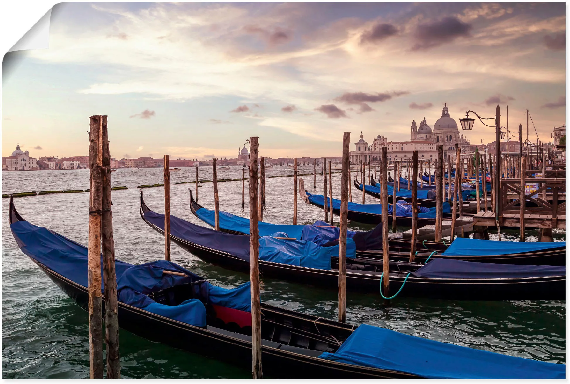 Artland Poster "Venedig Gondeln", Bilder von Booten & Schiffen, (1 St.), al günstig online kaufen