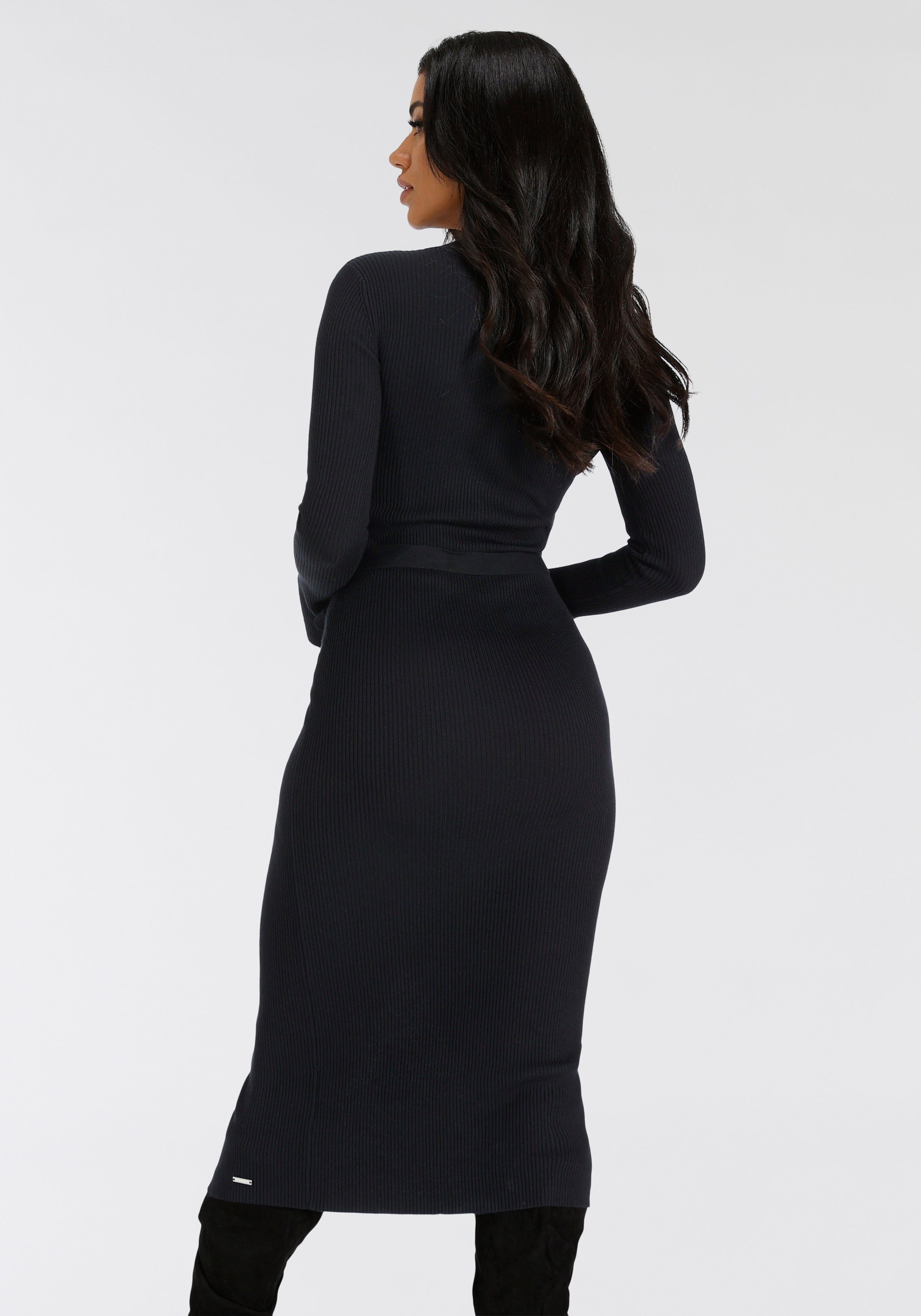 Bruno Banani Strickkleid wadenlang, elegant und günstig online kaufen