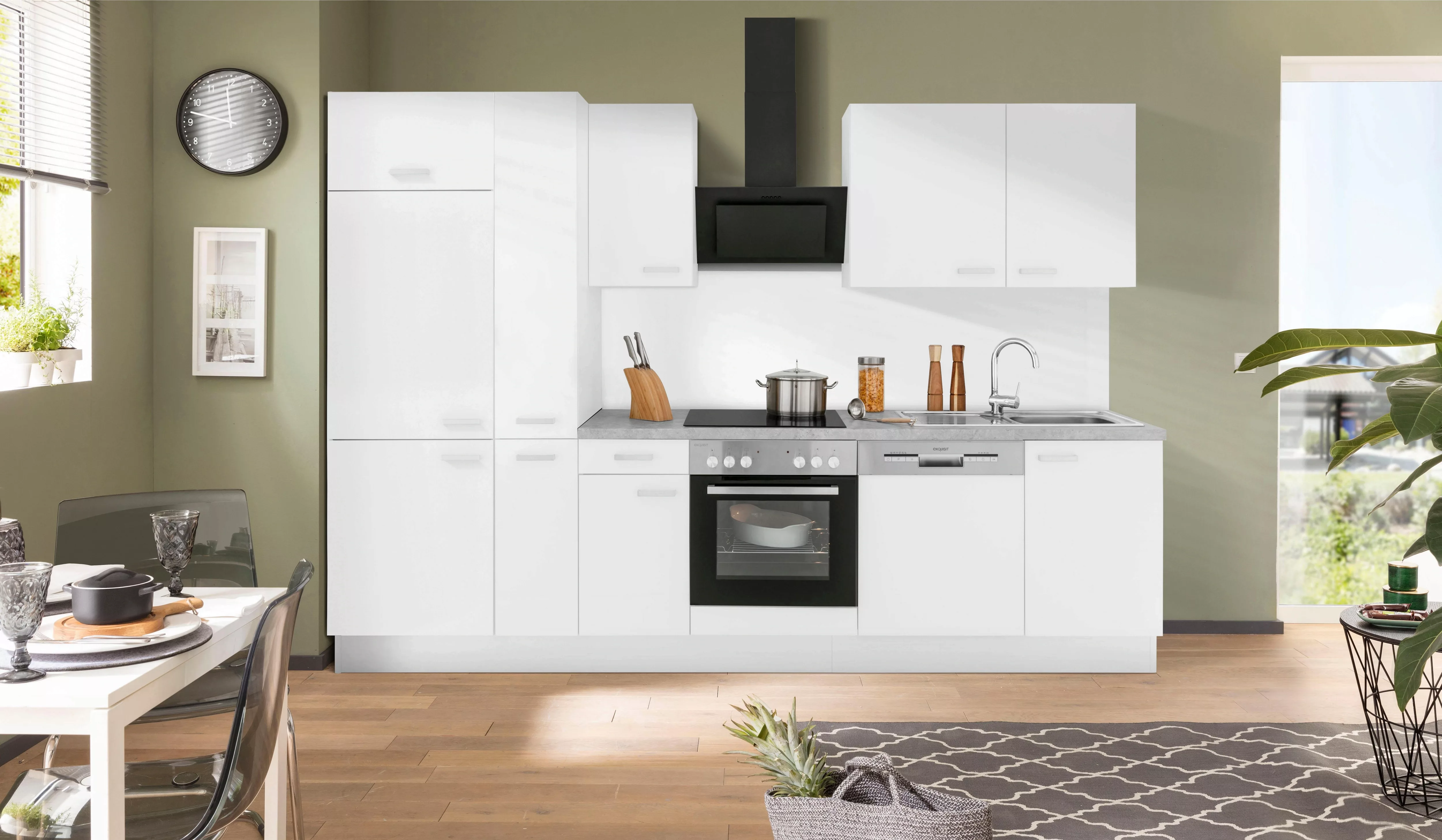 OPTIFIT Küchenzeile "Parma", mit E-Geräten, Breite 300 cm günstig online kaufen