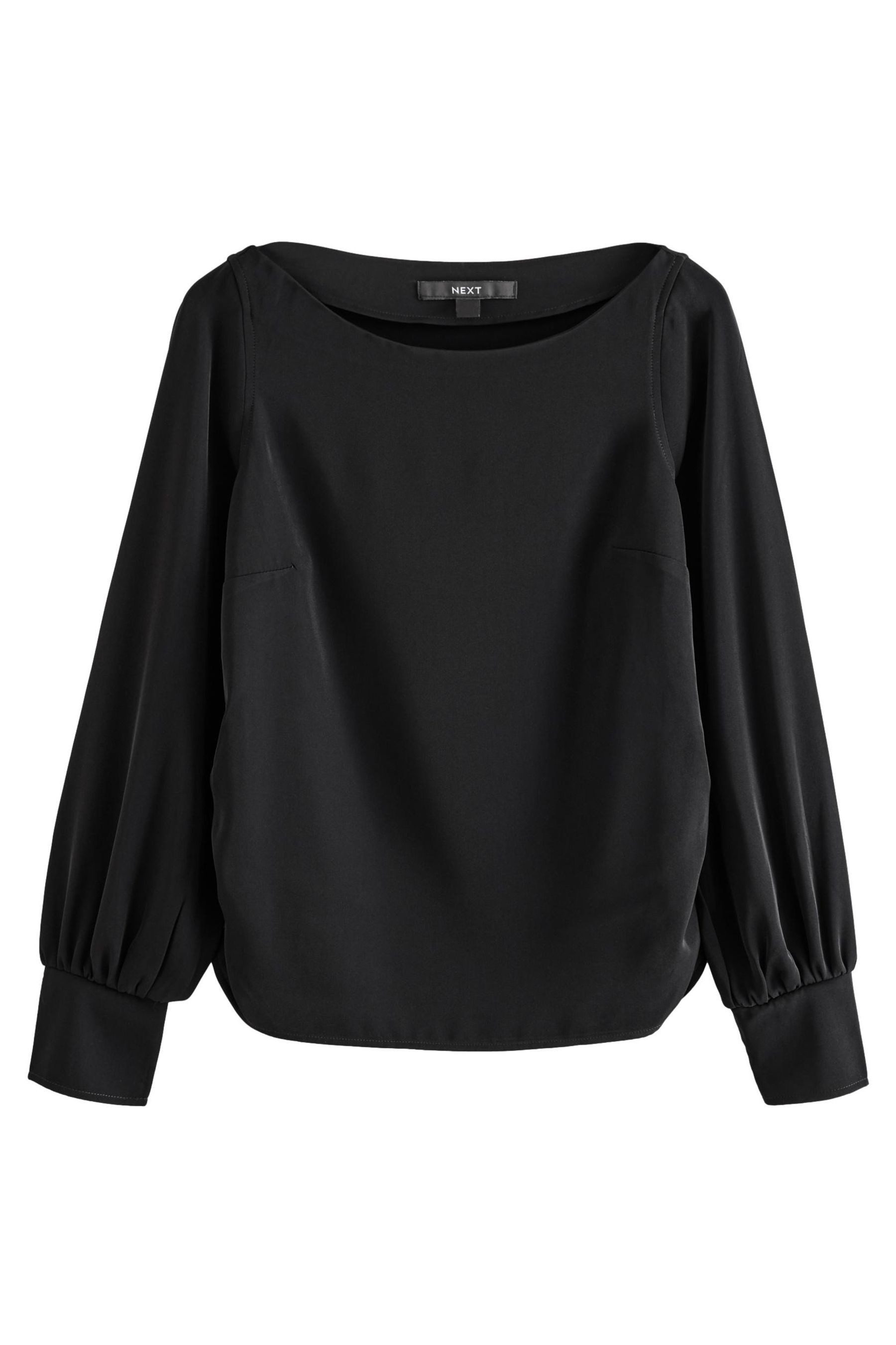 Next Blusenshirt Langärmelige Bluse mit gerafften günstig online kaufen