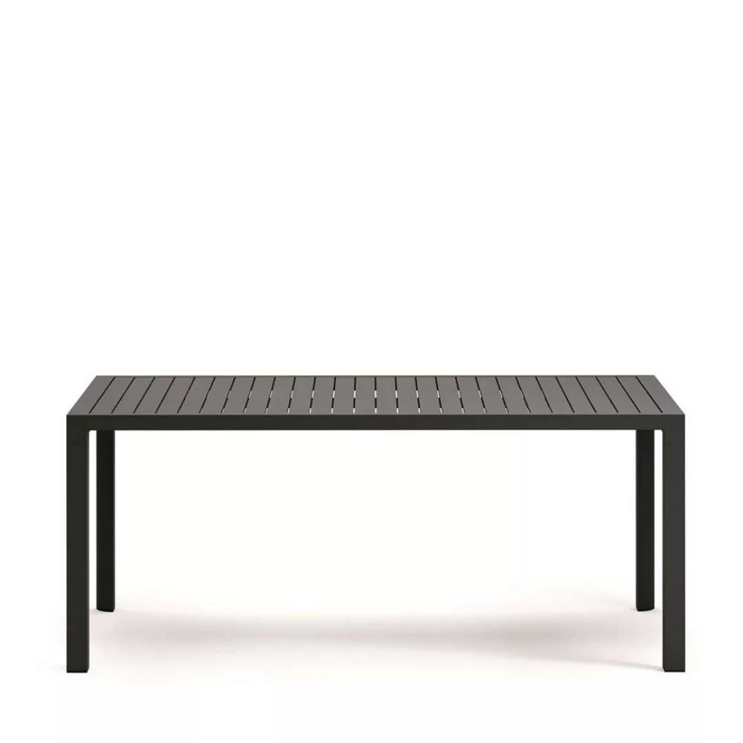 Aluminium Gartentisch dunkelgrau in modernem Design 180 cm breit günstig online kaufen