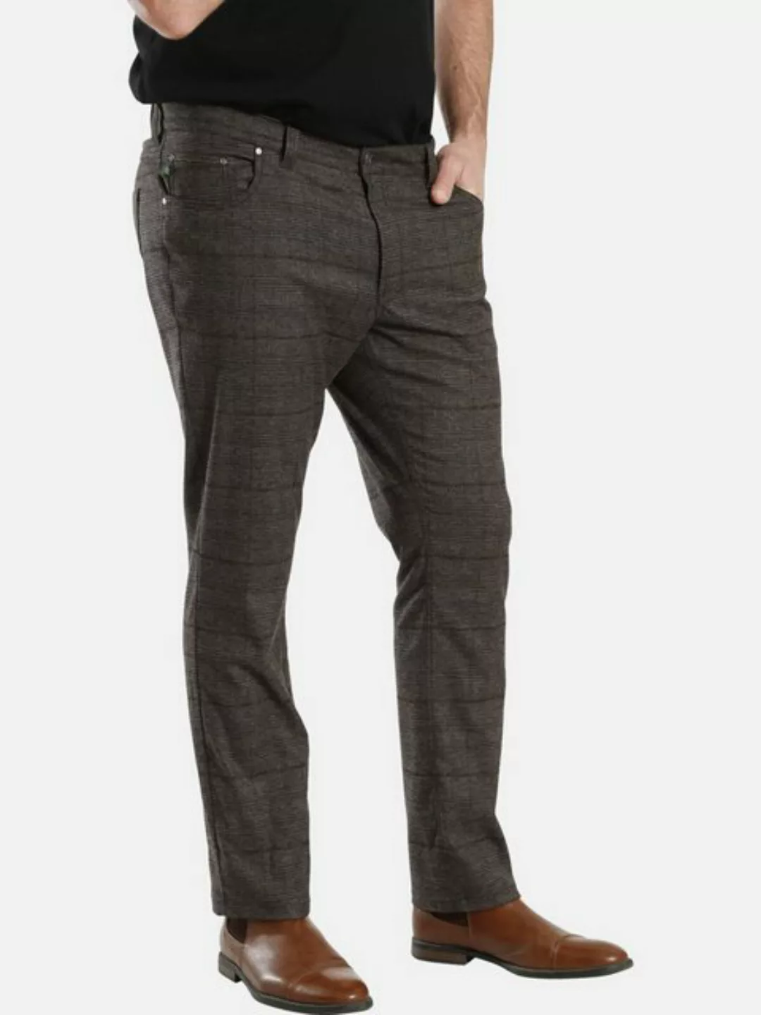 Charles Colby 5-Pocket-Hose BARON CLARCS im trendigen Glencheck-Design günstig online kaufen