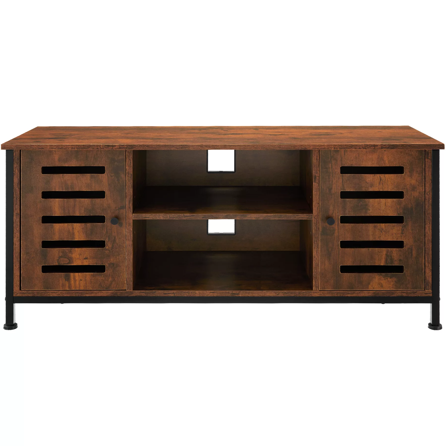 TV-Board Carlow 110x41,5x50,5cm - Industrial Holz dunkel, rustikal günstig online kaufen