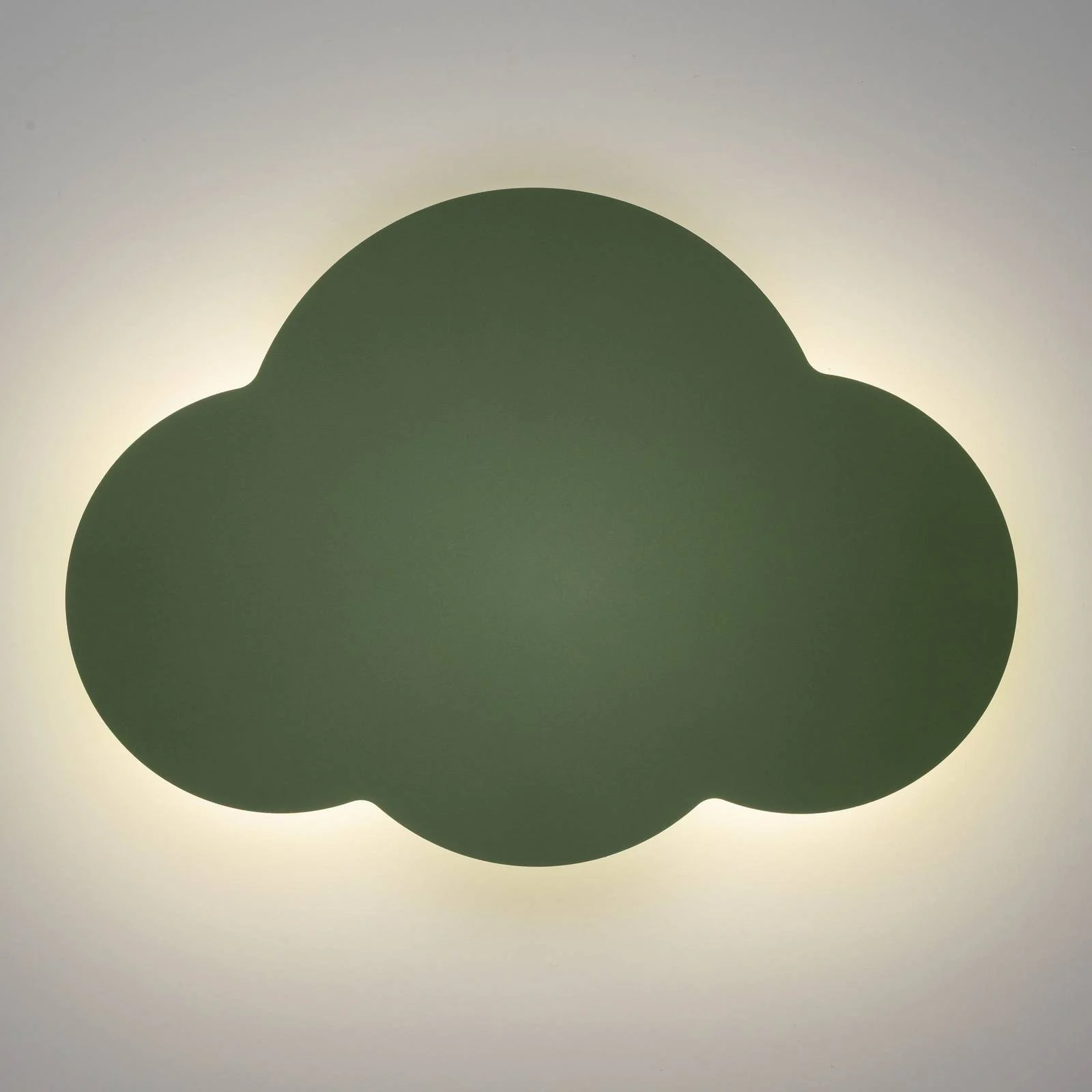 Wandleuchte Cloud, grün, Metall, 38 cm breit, 2-flammig, G9 günstig online kaufen