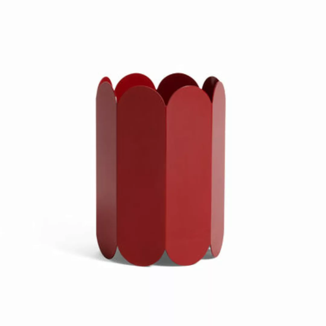 Vase Arcs metall rot / Metall - Ø 17 x H 25 cm - Hay - Rot günstig online kaufen