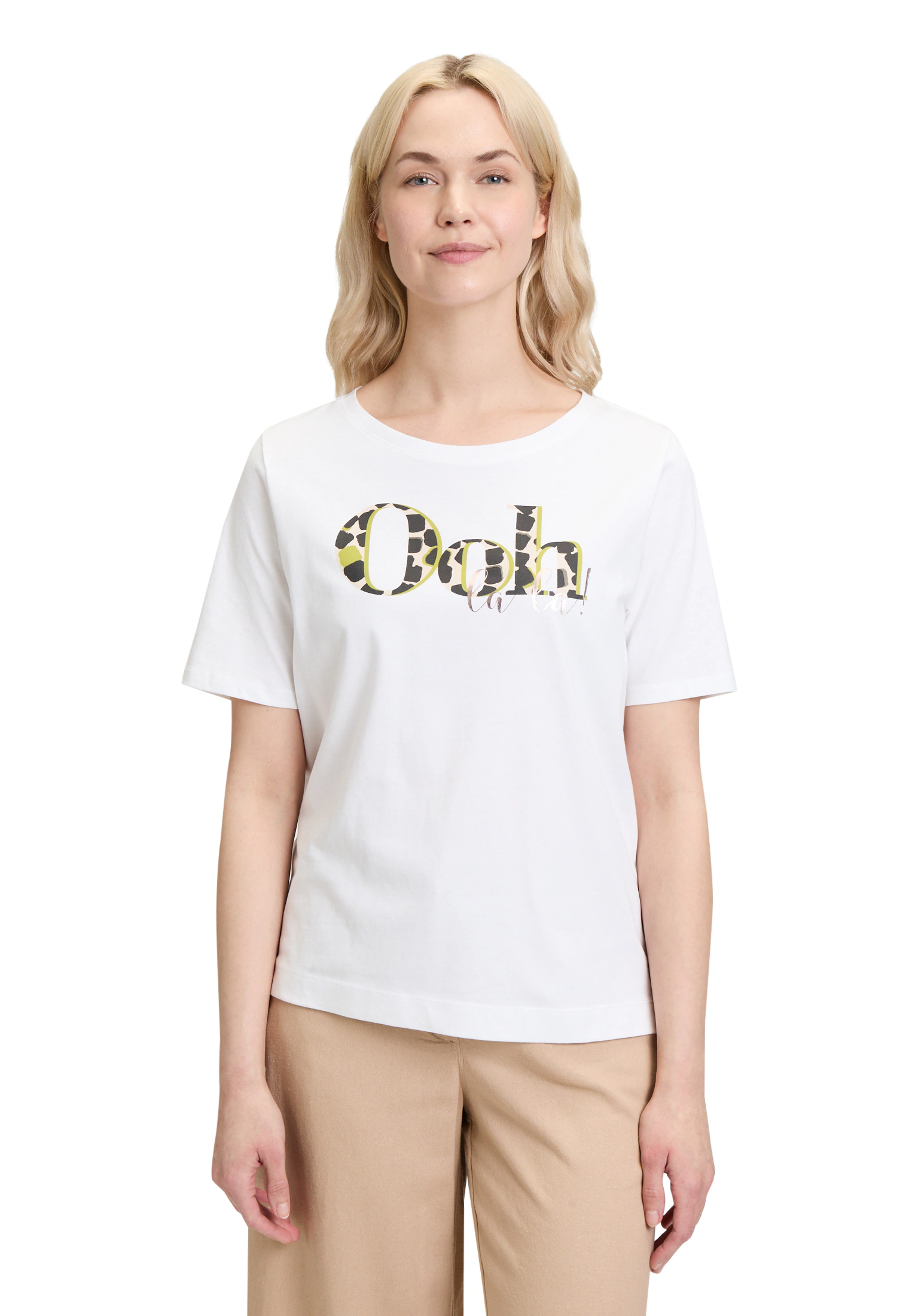 Betty Barclay Kurzarmshirt "Betty Barclay Damen Basic Shirt mit Placement", günstig online kaufen