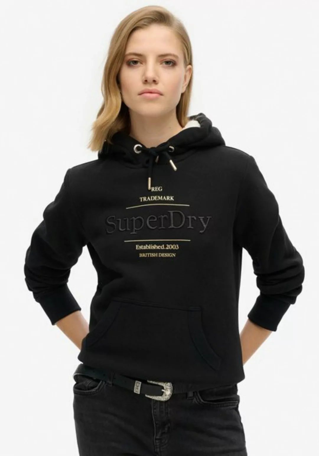 Superdry Kapuzensweatshirt "Luxe Metallic Logo Hoodie" günstig online kaufen