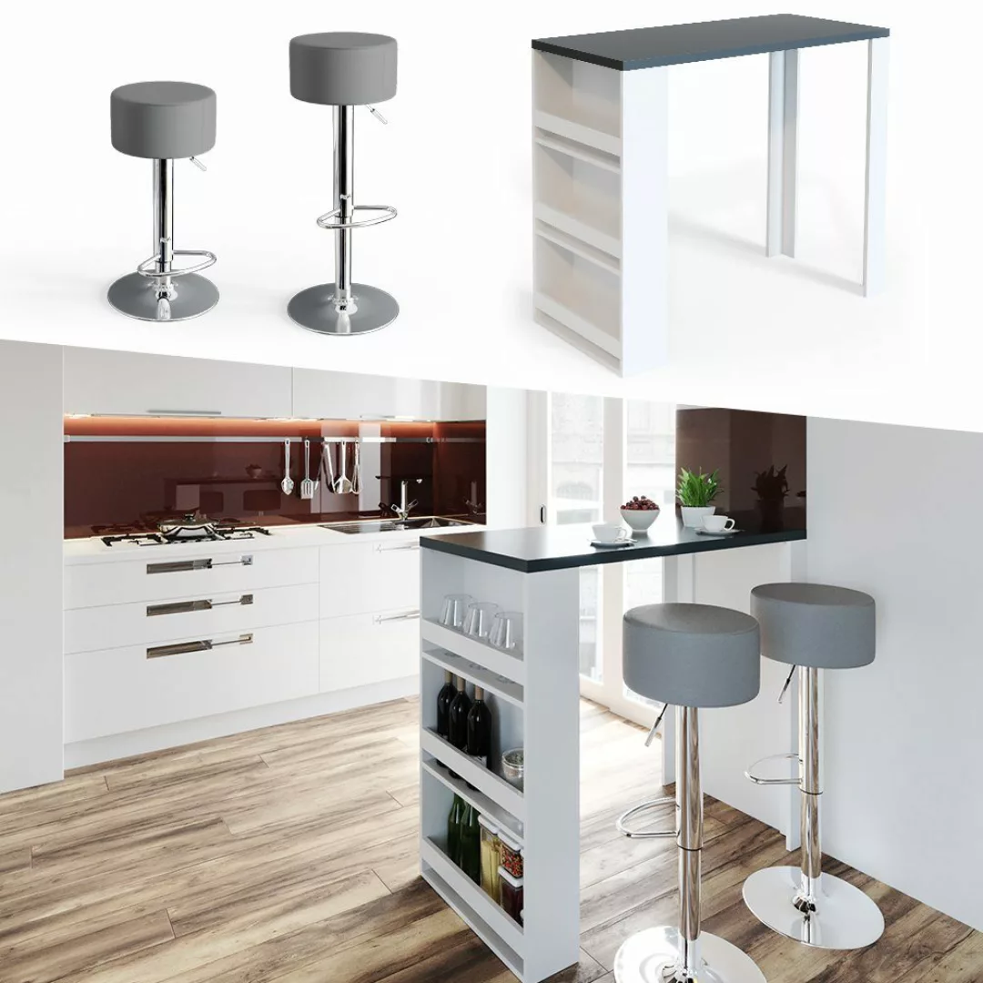 Vicco Bartisch, Weiß/Anthrazit, 117 x 57 günstig online kaufen