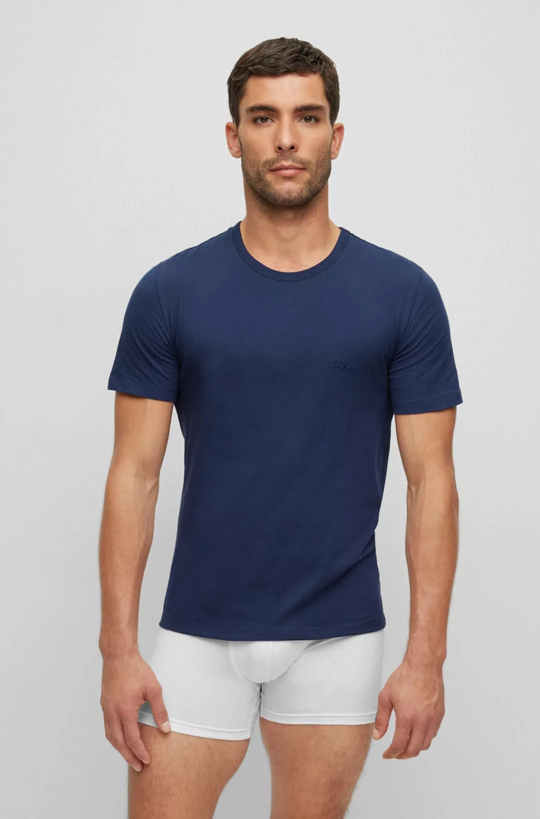 BOSS T-Shirt T-Shirt Rundhals (3er-Pack) mit dezentem BOSS Logo-Print günstig online kaufen