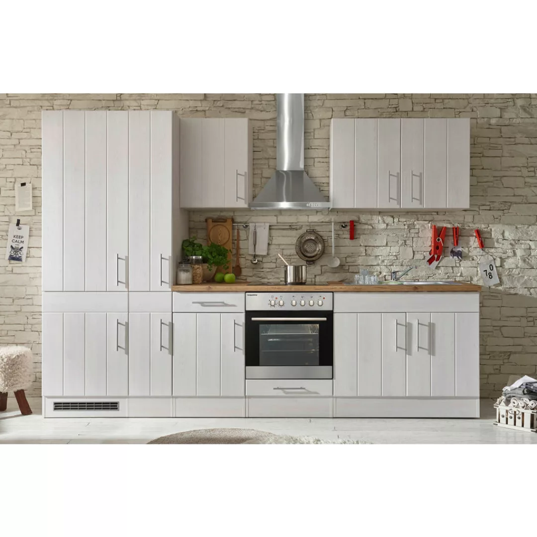 Respekta Küchenblock Premium weiß matt B/H/T: ca. 300x211x60 cm günstig online kaufen