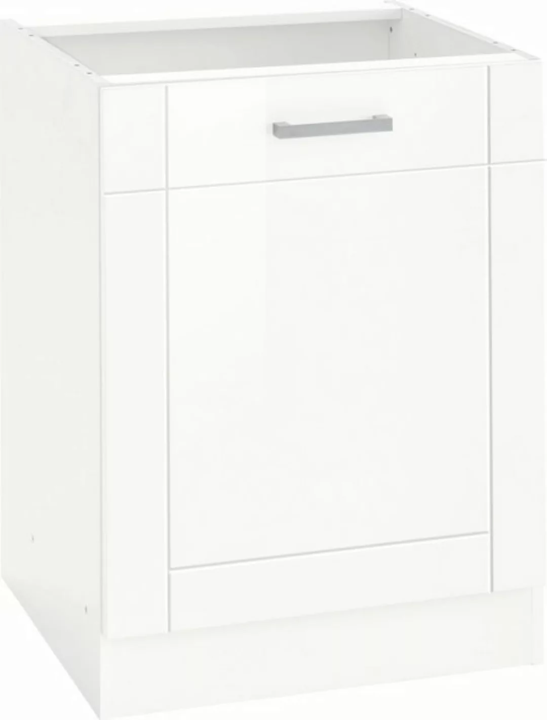 KOCHSTATION Unterschrank KS-Tinnum 60 cm breit, MDF-Fronten, Metallgriff günstig online kaufen