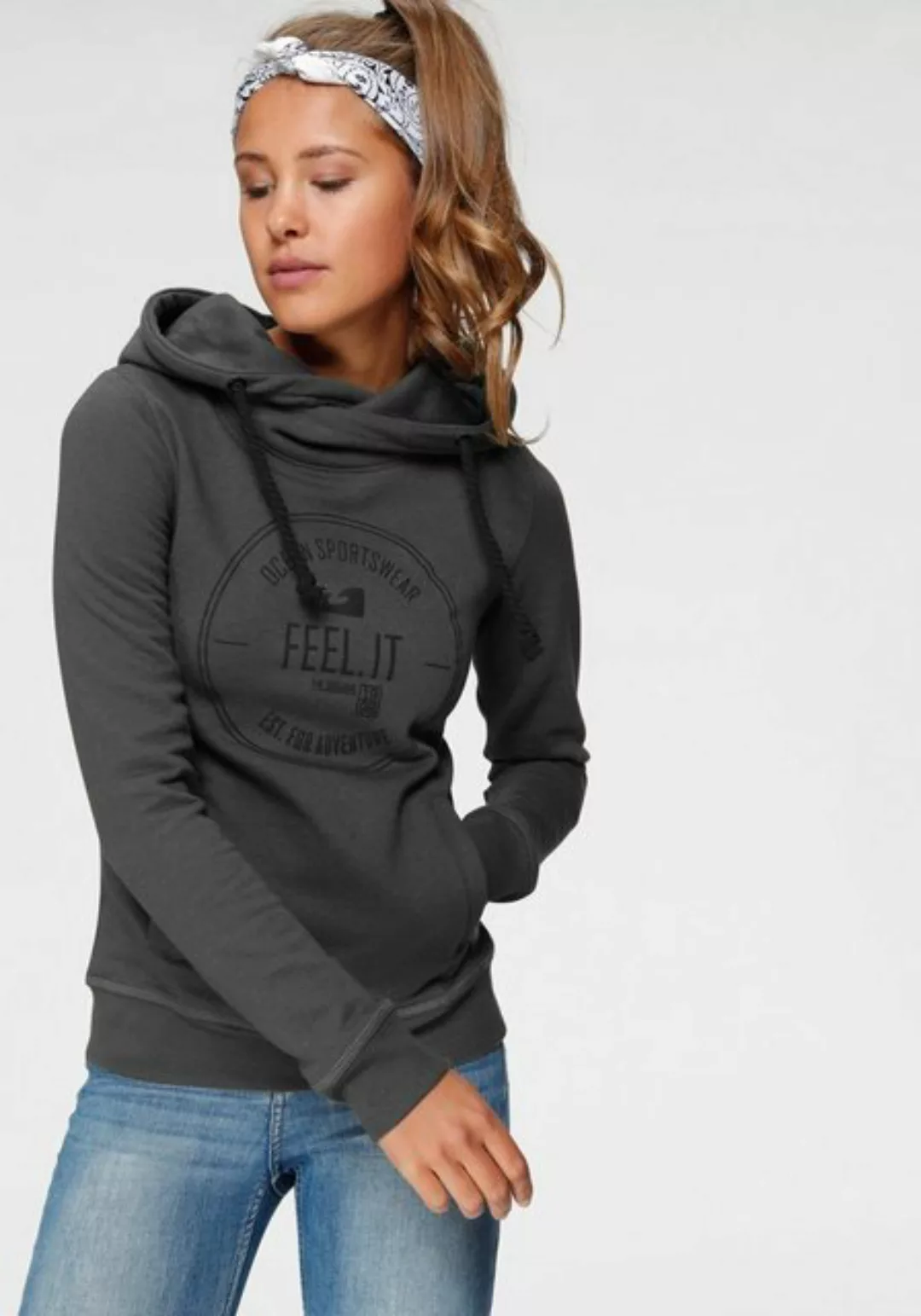 Ocean Sportswear Kapuzensweatshirt "Essentials Sweatshirt", Langarm, figurb günstig online kaufen