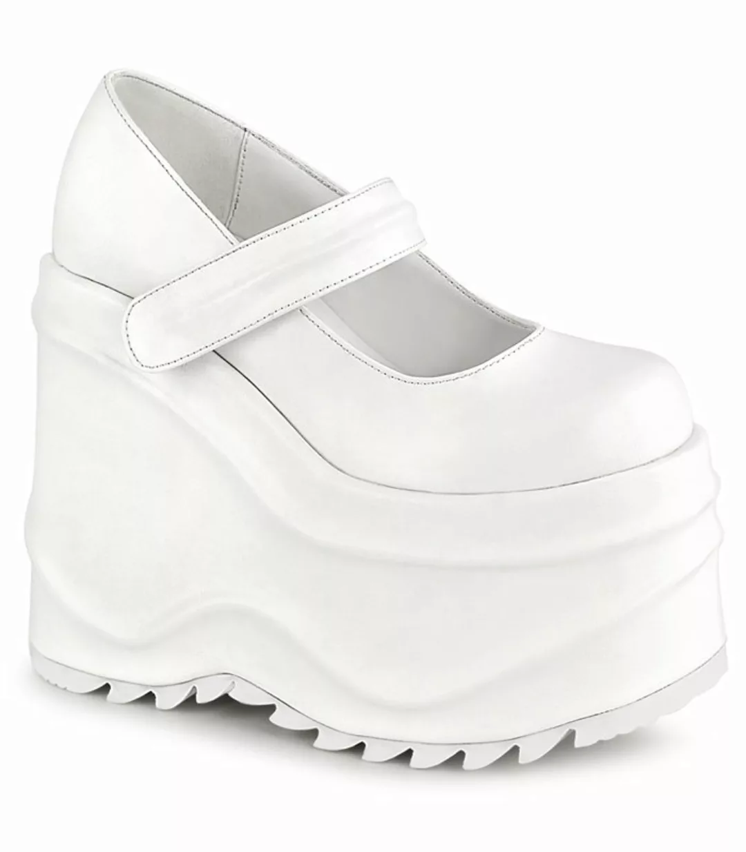 Plateau Boots WAVE-32 - White Lack (Schuhgröße: EUR 42) günstig online kaufen