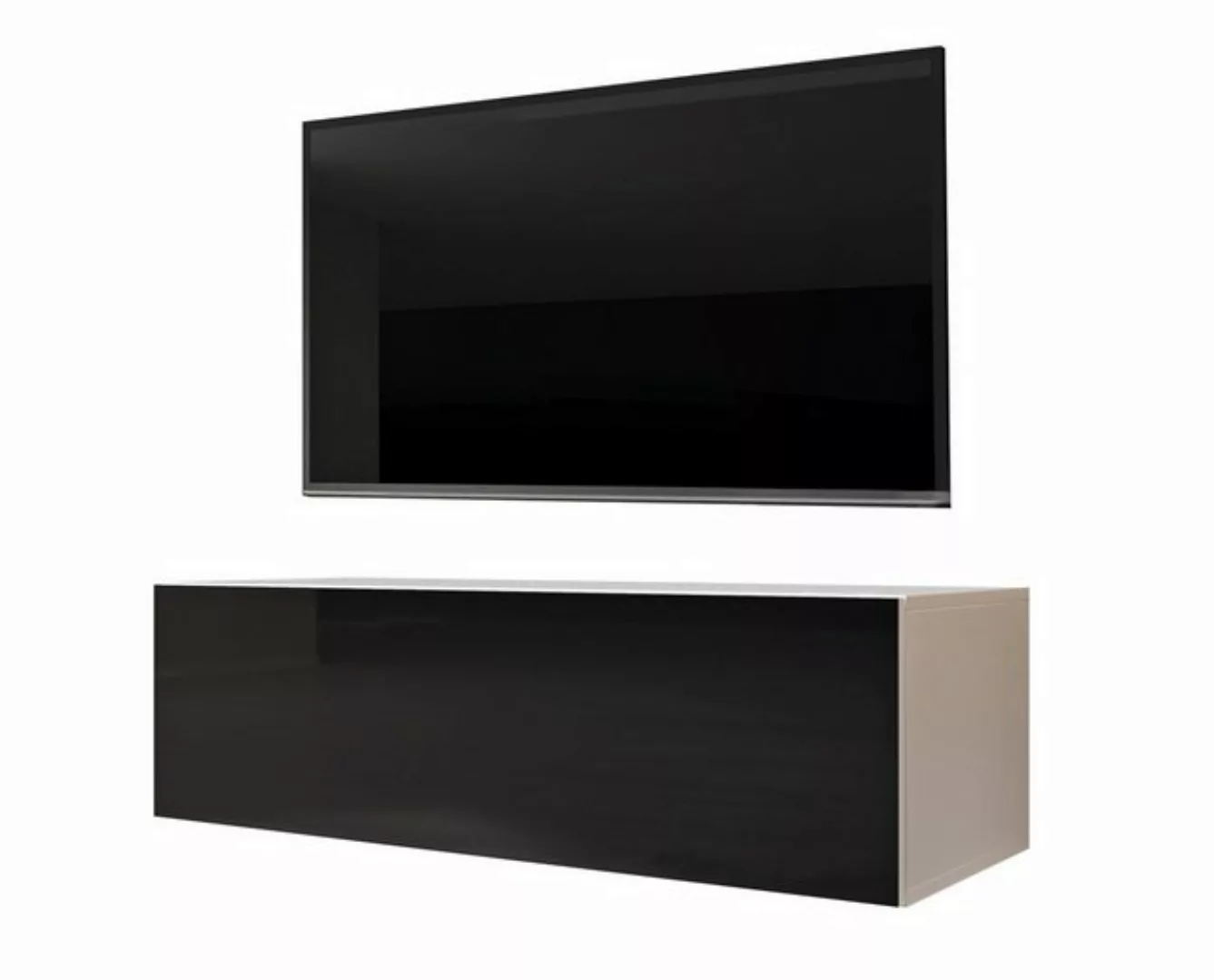 Furnix TV-Schrank Hängeboard ZALVO 100 cm Lowboard hängend Wandmontage 2 ge günstig online kaufen