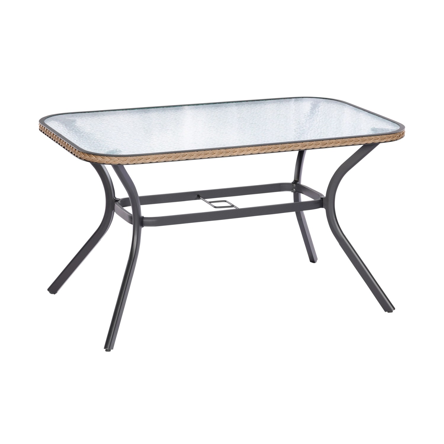 Merxx Ravenna Gartentisch 150 x 85 cm Graphit-Natur günstig online kaufen