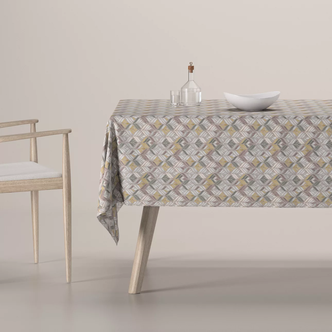 Rechteckige Tischdecke, grau-braun, Gardenia (144-06) günstig online kaufen