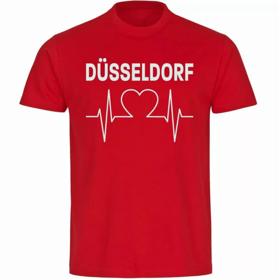 multifanshop T-Shirt Herren Düsseldorf - Herzschlag - Männer günstig online kaufen