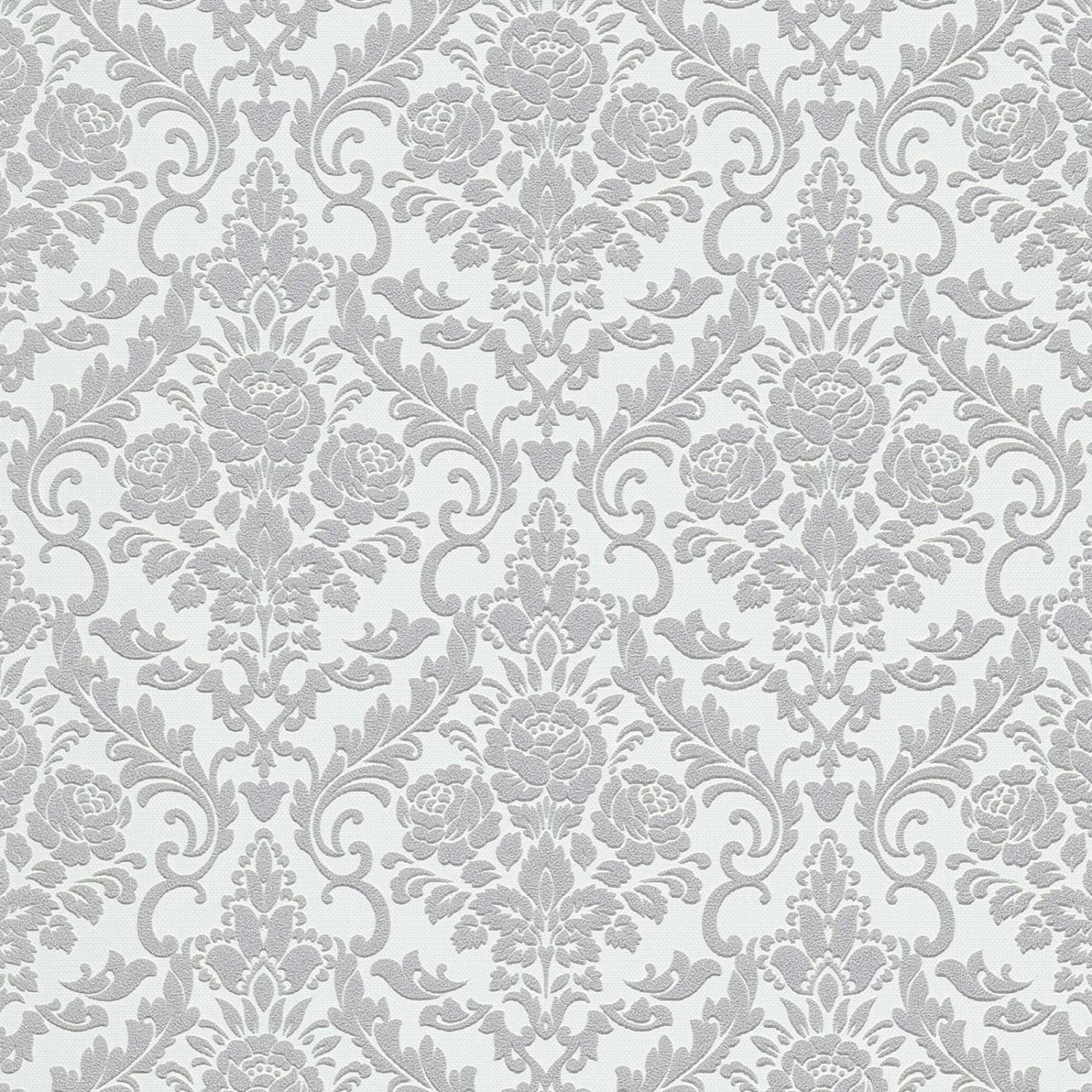 Bricoflor Florale Vliestapete mit Ornamente Muster Barock Tapete in Weiß Gr günstig online kaufen
