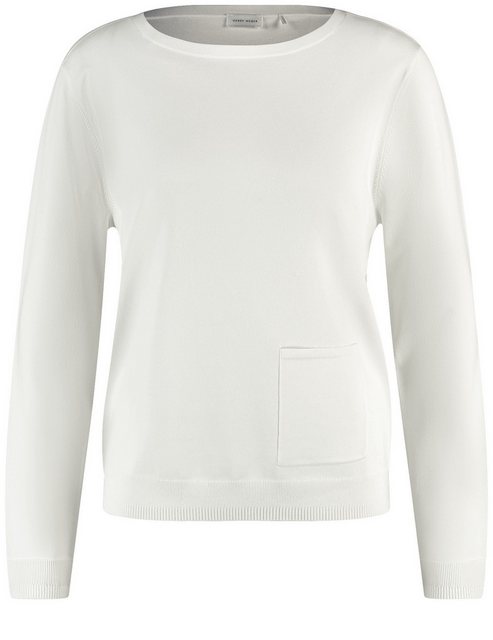 GERRY WEBER Rundhalspullover Softer Pullover mit Rippstrickdetails günstig online kaufen