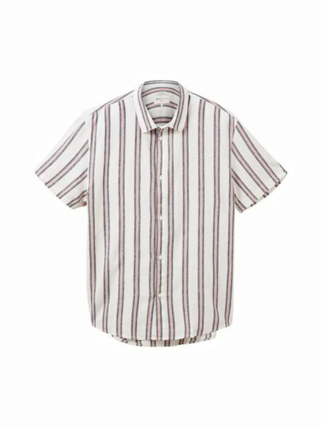 TOM TAILOR Denim Streifenhemd mit kurzen Ärmeln günstig online kaufen