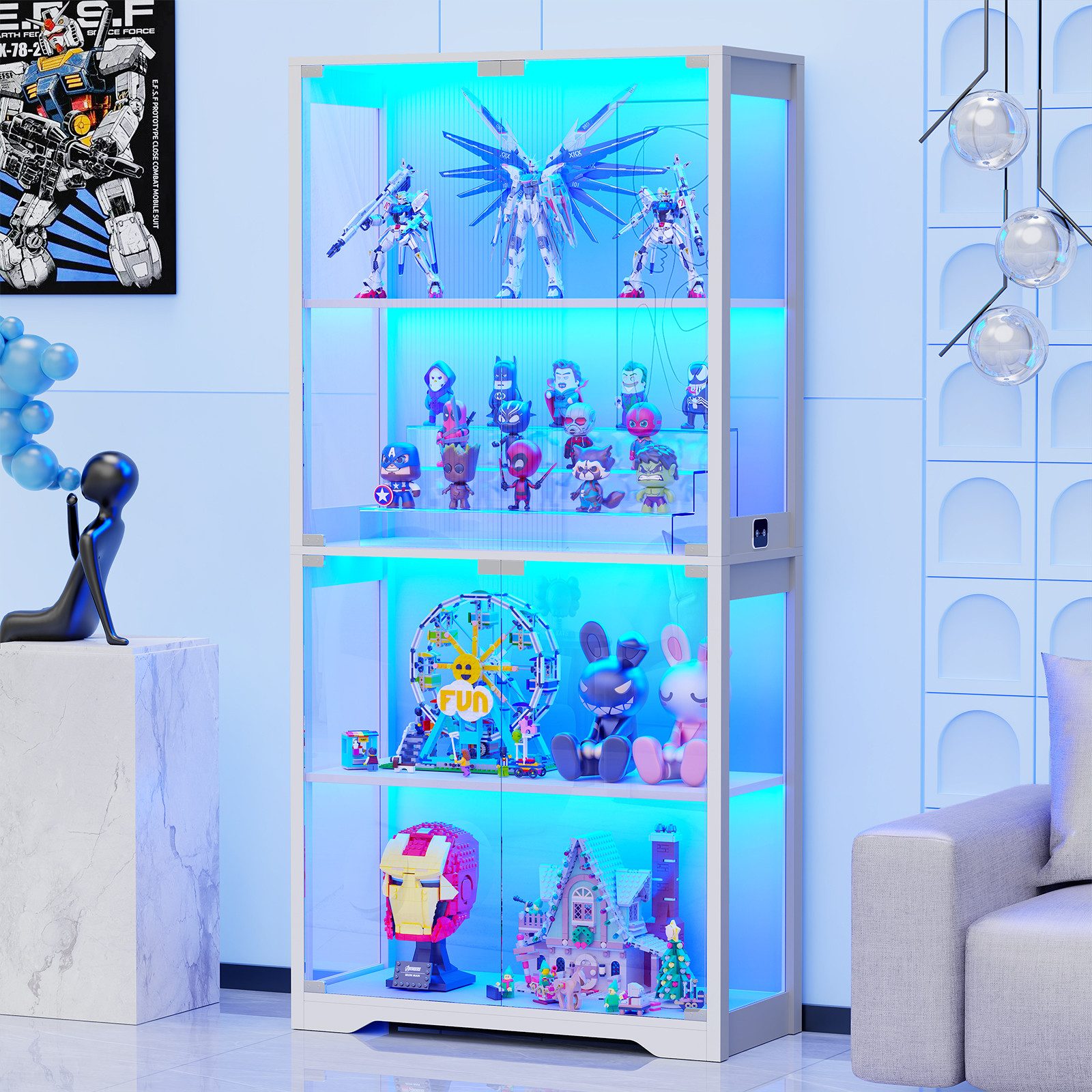 BROTTAR Vitrine mit LED Beleuchtung und günstig online kaufen