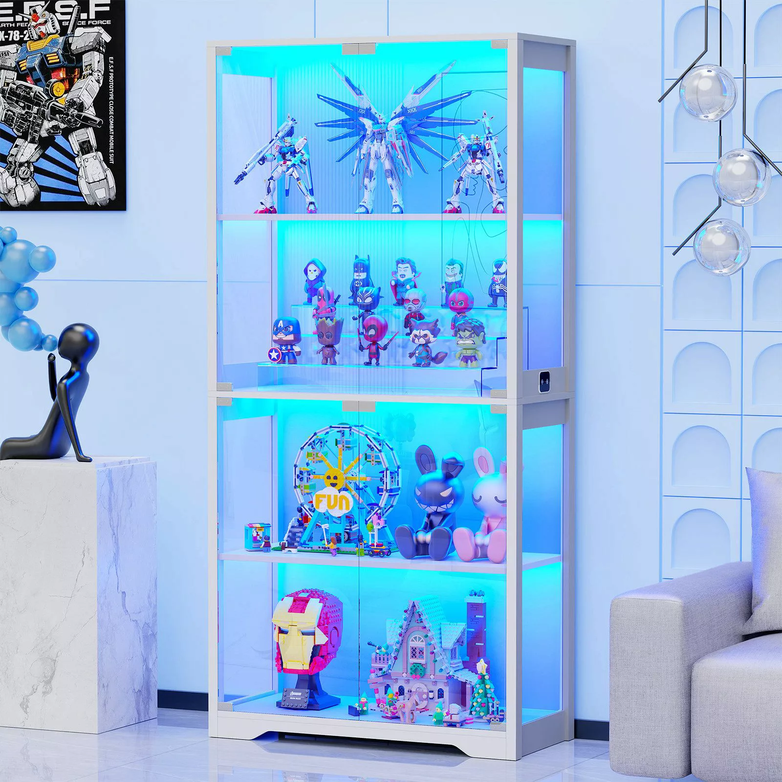BROTTAR Vitrine mit LED Beleuchtung und günstig online kaufen
