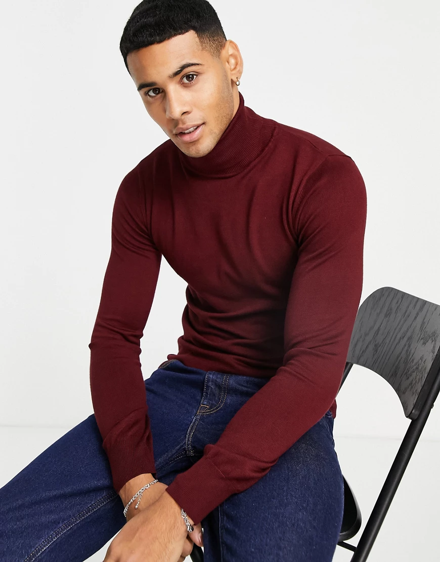 Gianni Feraud – Hochwertiger Muskelpullover aus feinem Stretch-Material mit günstig online kaufen