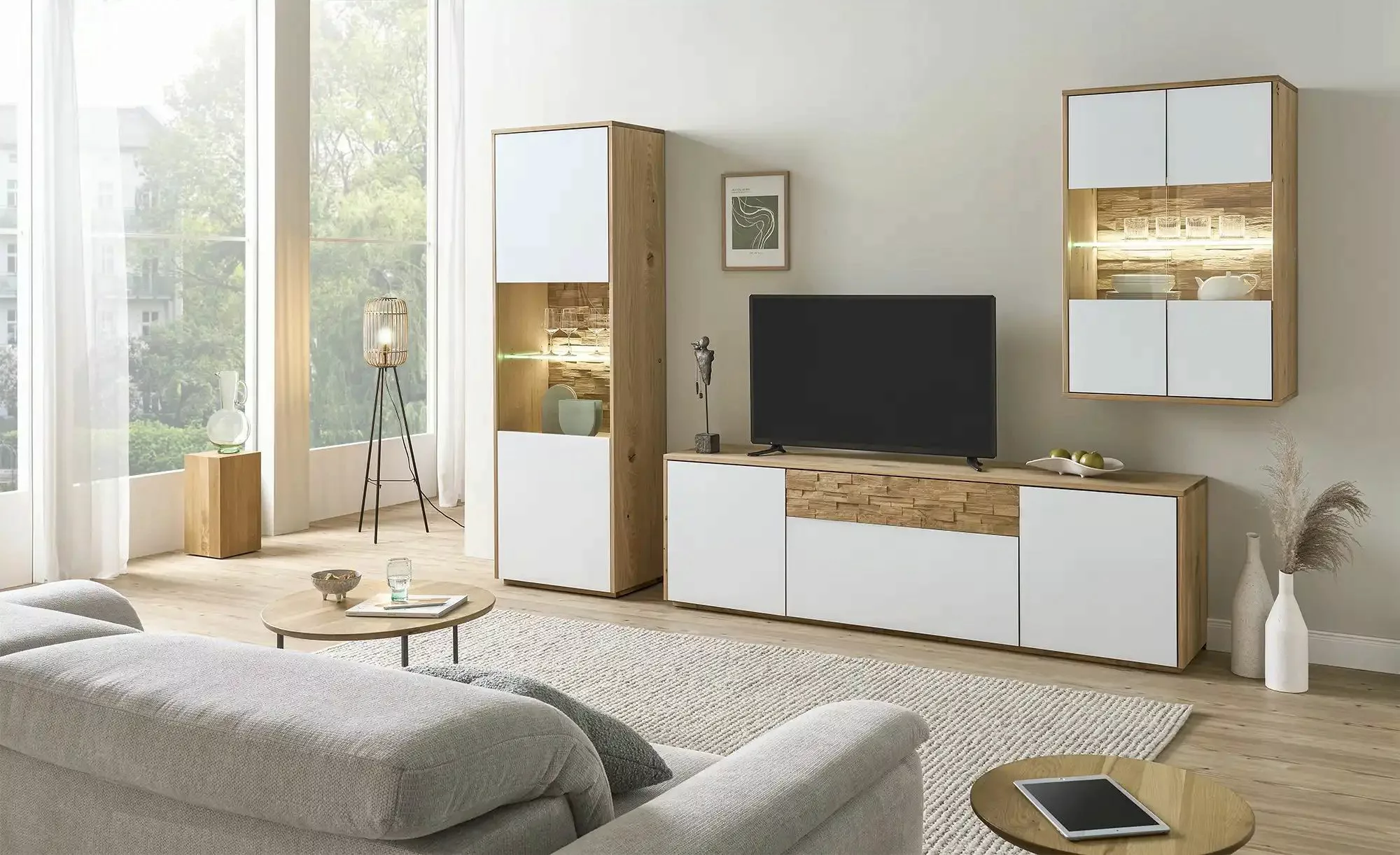 Wohnwert Highboard  Kreta ¦ weiß ¦ Maße (cm): B: 72 H: 110 T: 43.0 Kommoden günstig online kaufen