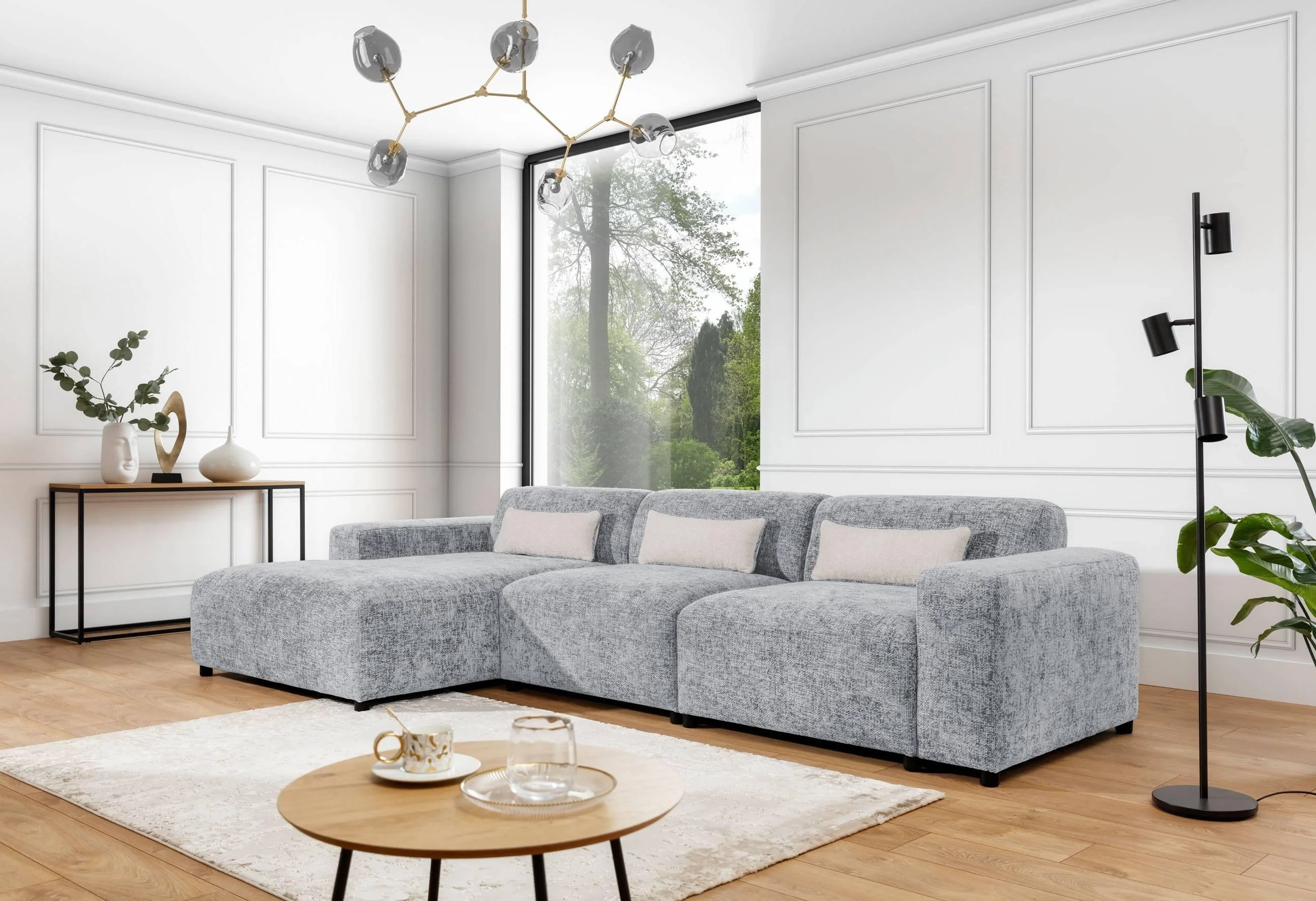 NADUVI Collection | Ecksofa Rizza Big Chenille links günstig online kaufen