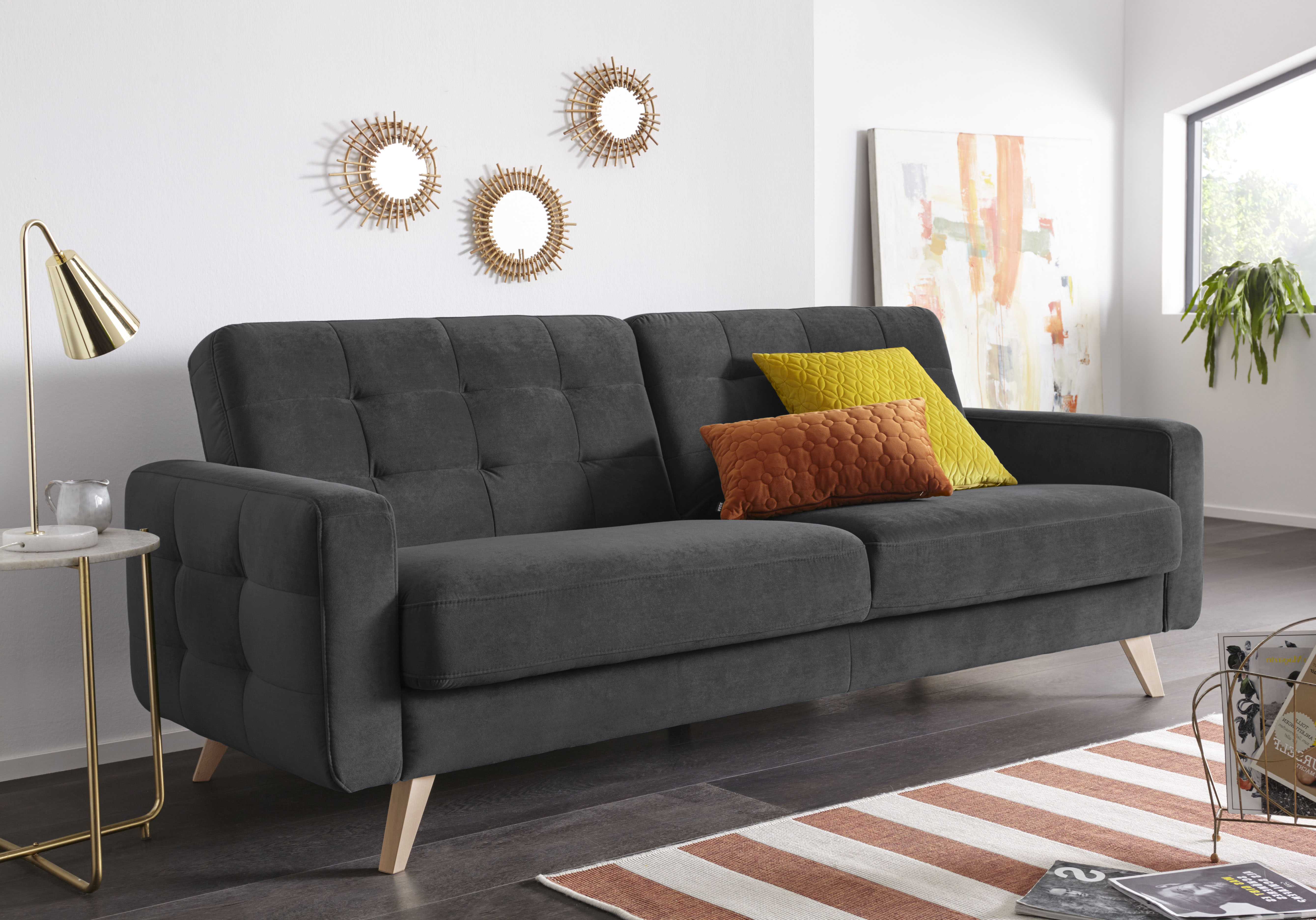 exxpo - sofa fashion 3-Sitzer Nappa, kompakt und komfortabel, bequem, zeitl günstig online kaufen