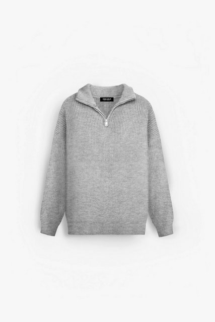 Abluka Strickpullover Gestrickter Relaxed Half Zip Sweater – Must-Have Tren günstig online kaufen