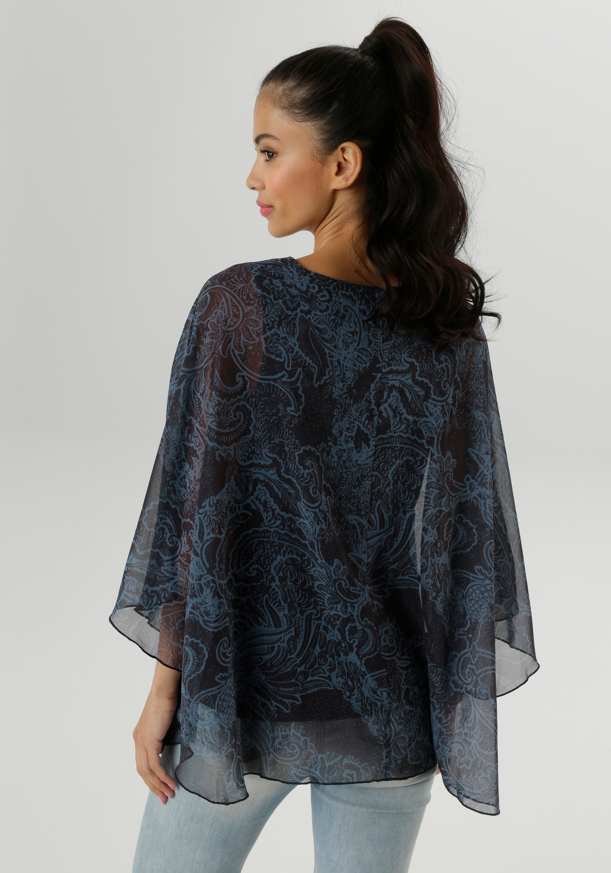 Aniston SELECTED Chiffonbluse, im modischen Lagenlook - NEUE KOLLEKTION günstig online kaufen