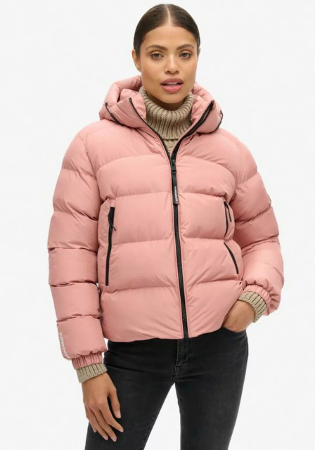 Superdry Steppjacke HOODED SPORTS PUFFER JACKET günstig online kaufen