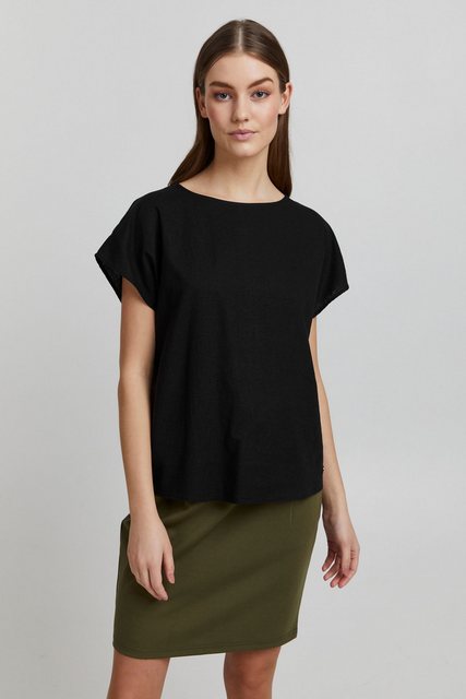 OXMO Shirtbluse ARNORA Bluse aus Leinenmix günstig online kaufen