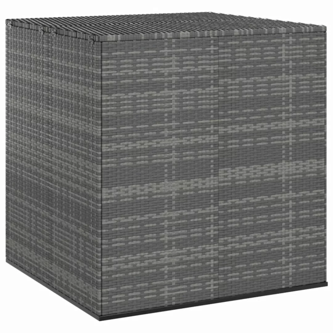 Vidaxl Garten-kissenbox Pe Rattan 100x97,5x104 Cm Grau günstig online kaufen