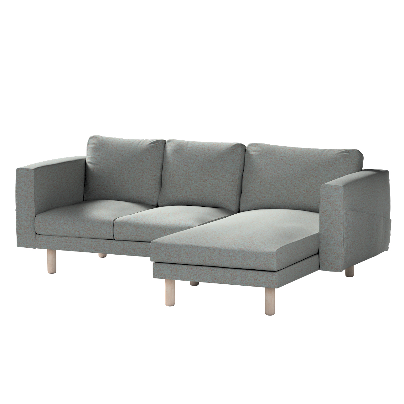 Bezug für Norsborg 3-Sitzer Sofa mit Recamiere, blau, Norsborg Bezug für 3- günstig online kaufen
