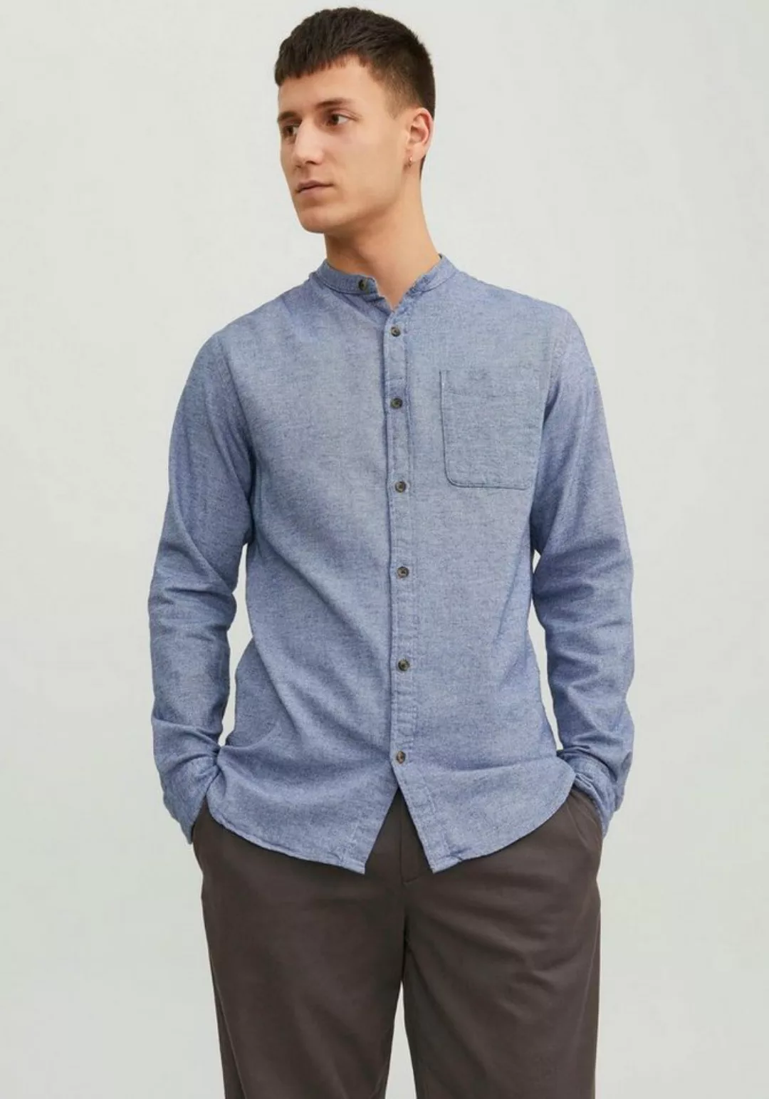 Jack & Jones Langarmhemd JJEBAND MELANGE SHIRT LS SN günstig online kaufen