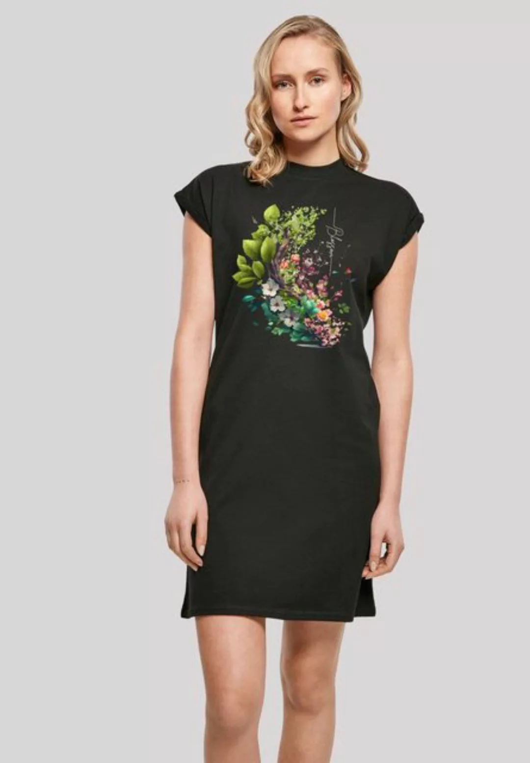 F4NT4STIC Shirtkleid Blüten Baum Kleid Print günstig online kaufen