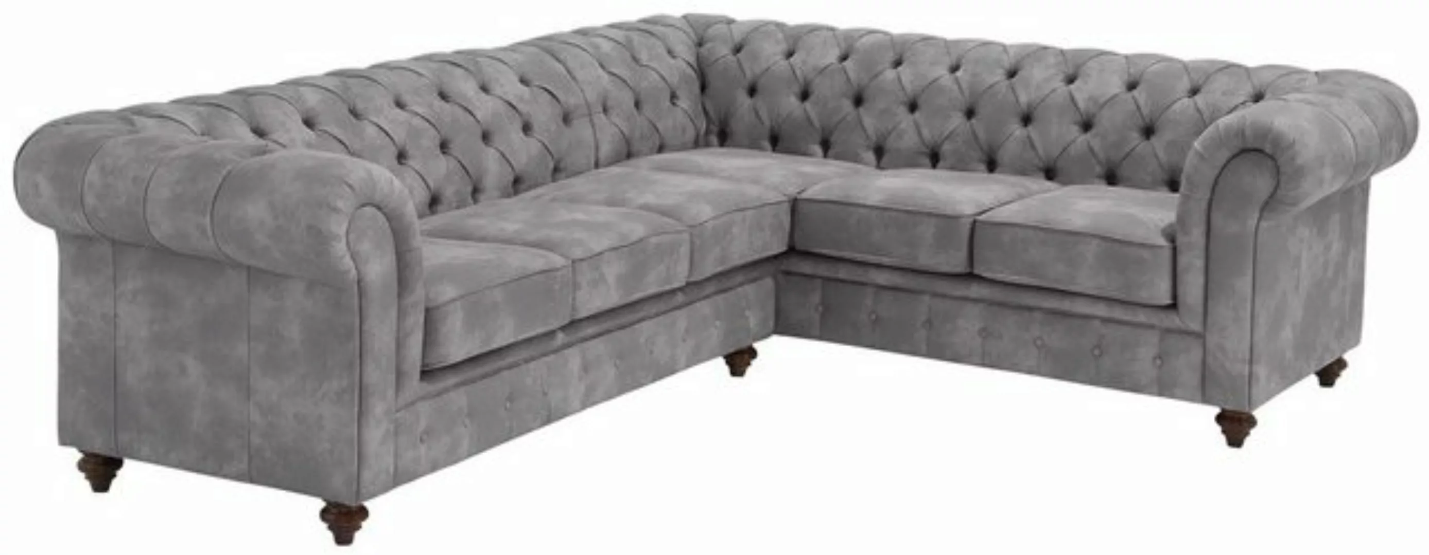 Home affaire Chesterfield-Sofa Chesterfield Ecksofa, auch in Leder L-Form, günstig online kaufen