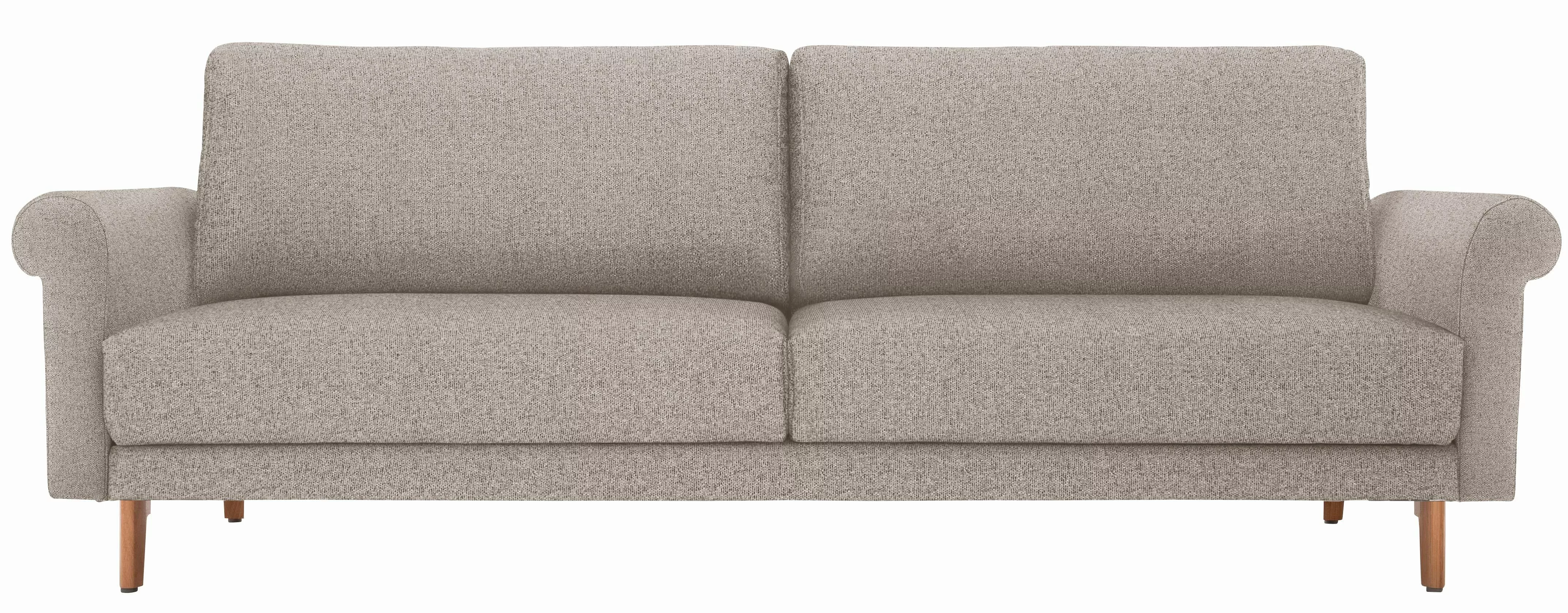 hülsta sofa 3-Sitzer "hs.450", modern Landhaus, Breite 208 cm, Füße in Nuss günstig online kaufen