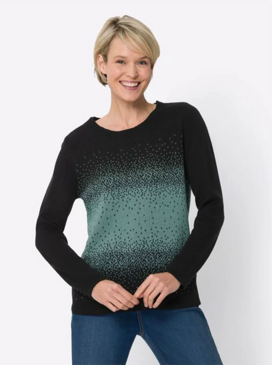 Sieh an! Strickpullover Rundhalspullover günstig online kaufen