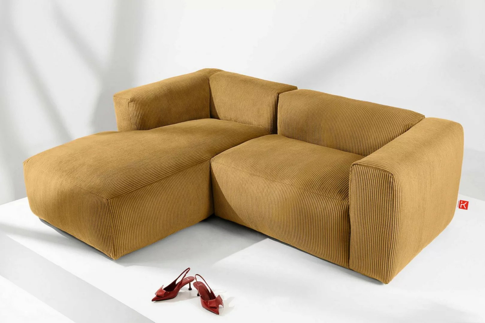 KONSIMO® Ecksofa Links Ecksofa BUFFO, hergestellt in der EU,extrem weicher günstig online kaufen