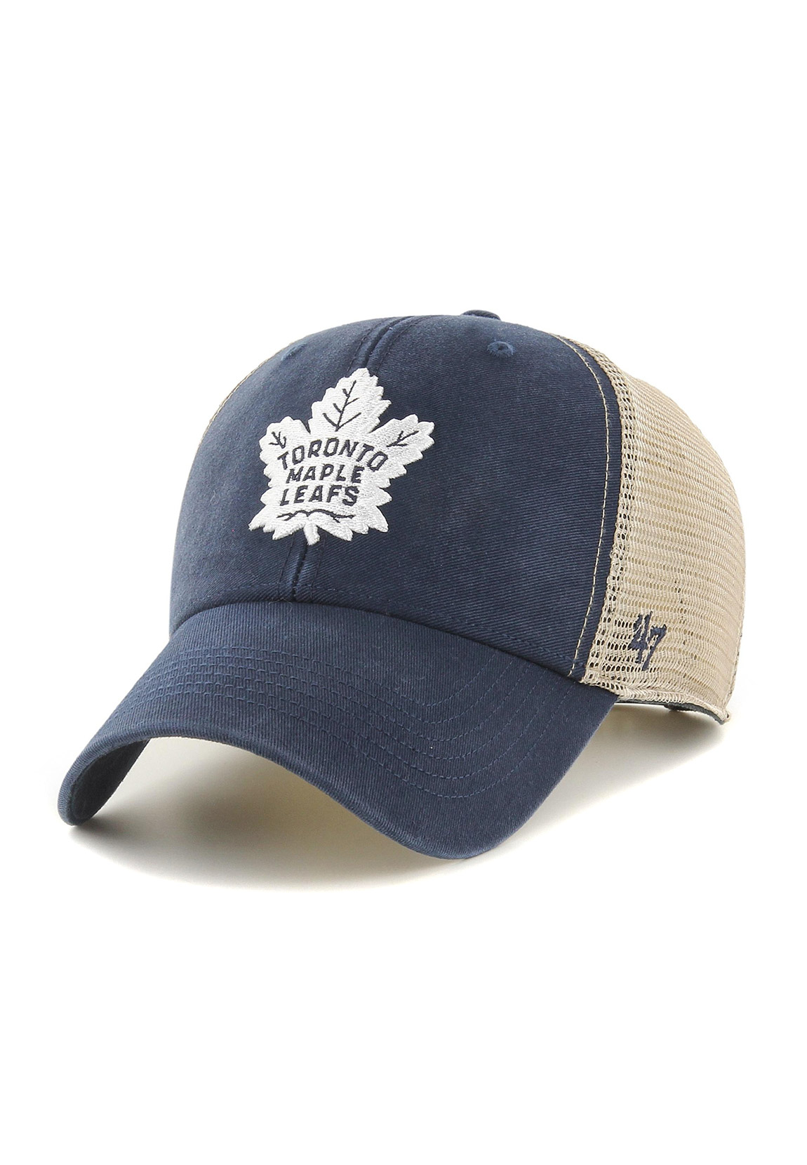 47 Brand MVP Trucker Cap TORONTO MAPLE LEAFS H-FLGSW18GWP-NY Navy Beige günstig online kaufen