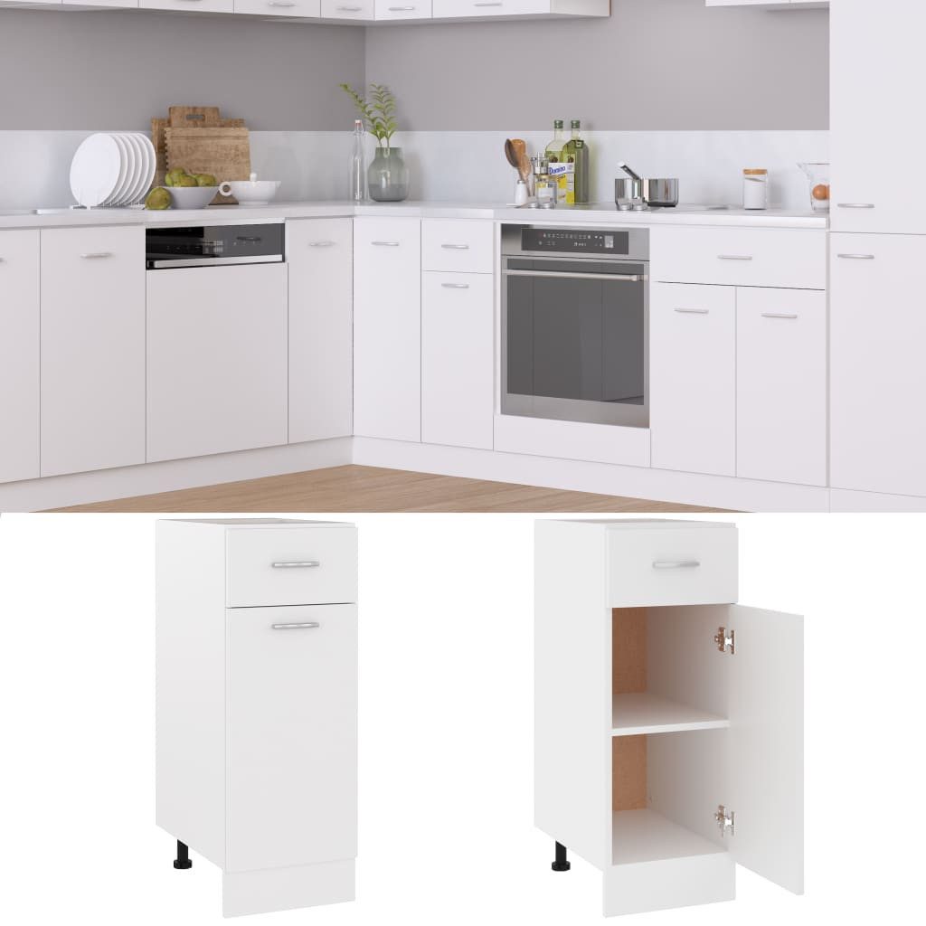 DOTMALL Auszugsunterschrank Schubunterschrank Weiß 30x46x81,5 cm günstig online kaufen